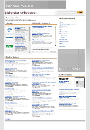 Biblioteka White Papers - projekt graficzny