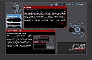 projekt strony agencji IKON